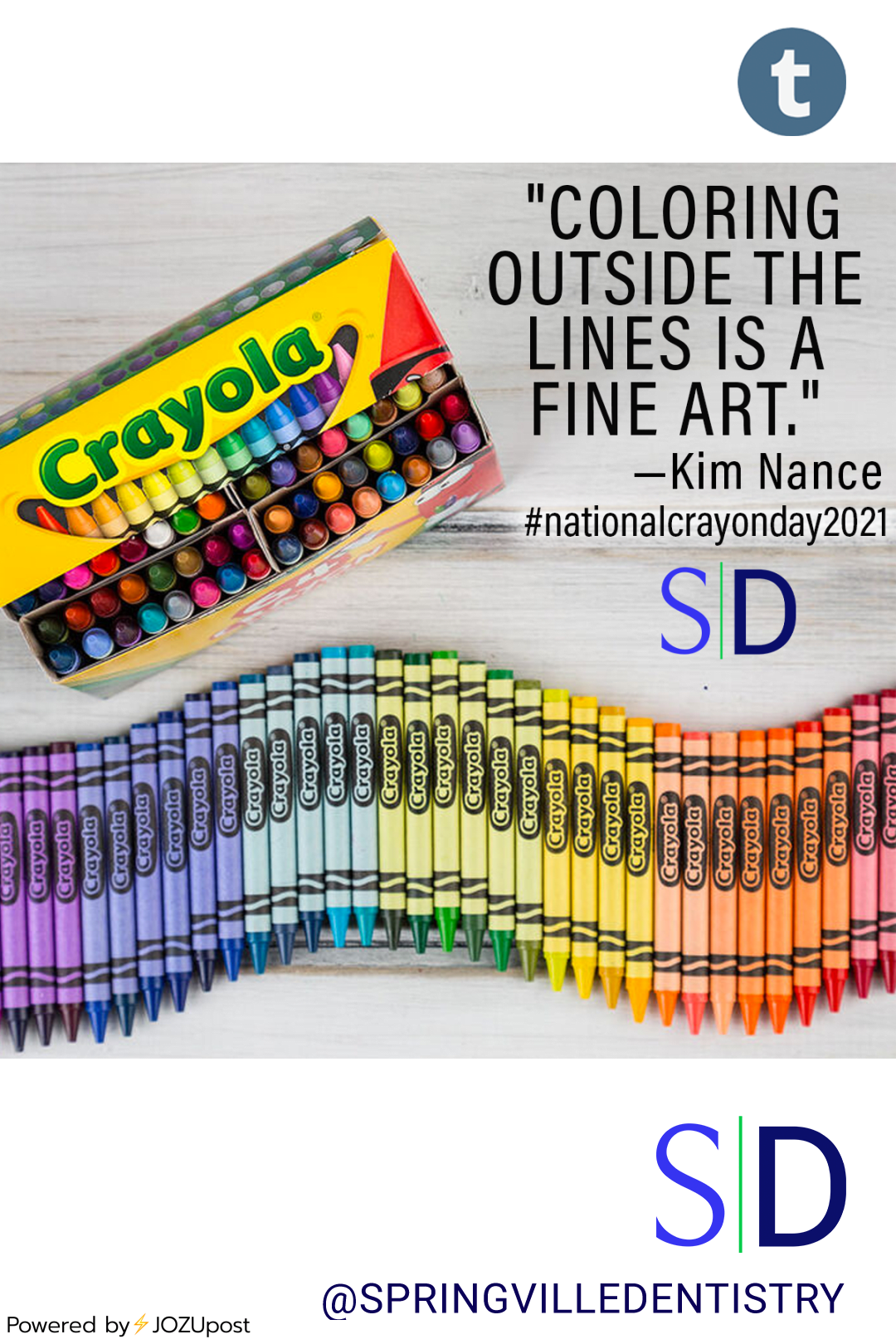 “Coloring outside the lines is a fine art.” —Kim Nance
•
•
•
•
•
•
•
#nationalcrayonday #bestdentalofficeinutahvalley