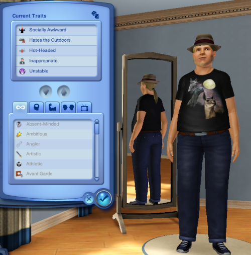 thewomanfromitaly:sniperj0e:sniperj0e:i made a brony on the simsthis is the first thing he did when 