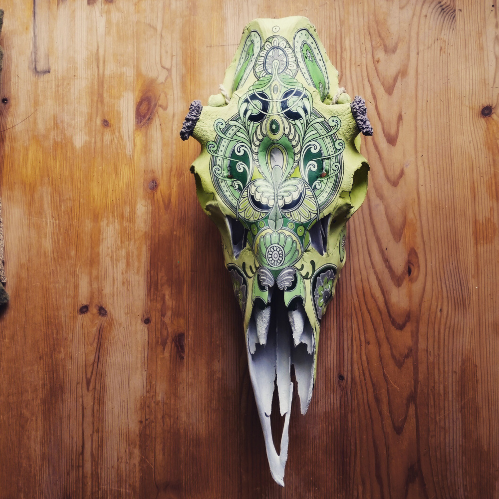 skull-a-day:  Swedish Skull Art from Hanna Hasse Bergström
