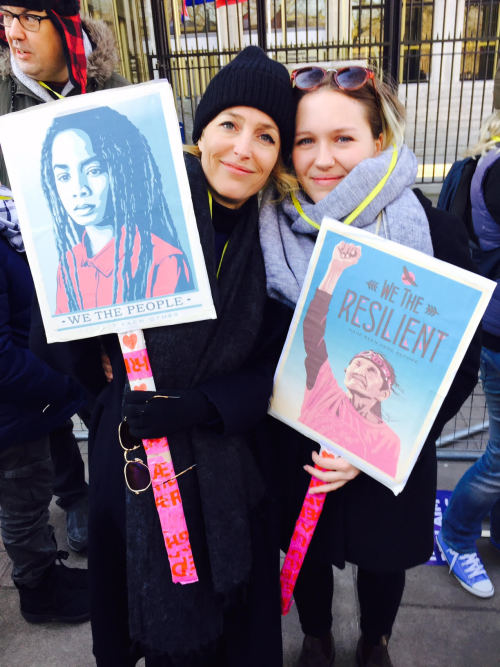 chewiesgirlfriend: Thank you @OBEYGIANT for the posters. Thank you Piper for the signs.  Proud 
