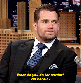 ryan-potter:Henry Cavill implying he has sex for his cardio workout