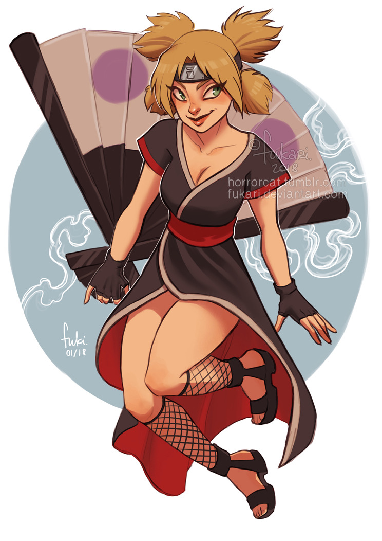 horrorcat:  I drew this Tenten and a friend of mine said that she looks like she’s