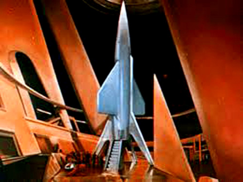 Rocket ships from the movies 1. Rocketship X-M (1950)2. When Worlds Collide (1951)3. World With