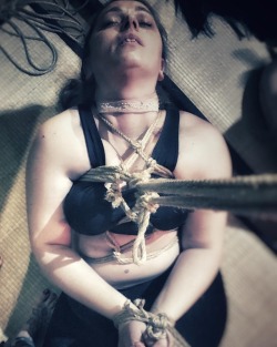 isharagabri:  #knotoftheday rigger @isharagabri Model: @blu_irisblu #shibari  #bondage #shibariart #rope #kinbaku #ropebondage #emotion #ropespace #ropebunny #bdsmcommunity #consensual #meditation #ropebreath #romashibaridojo #photo #kinkygirls #trust