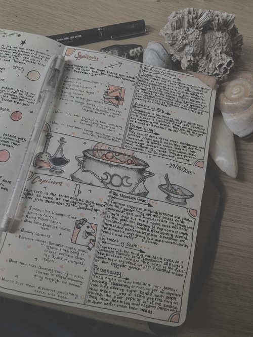 Grimoire- Finally Another Zodiac Page, There’s Two More I Can Post, And Then I’ll Be Showing Colour