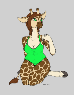 Gracey the giraffeTried pure inking and flats