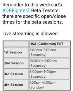 I will be streaming the DragonBall FighterZ beta tomorrow during the second and third sessions. 1PM-4PM EST and 9pm-Midnight EST. Join me at twitch.tv/jadows1