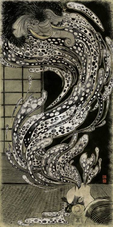 Yuko Shimizu aka 清水裕子 (Japanese, b. 1946, Chiba Prefecture, Japan) - for BEASTS! 2 published by Phan