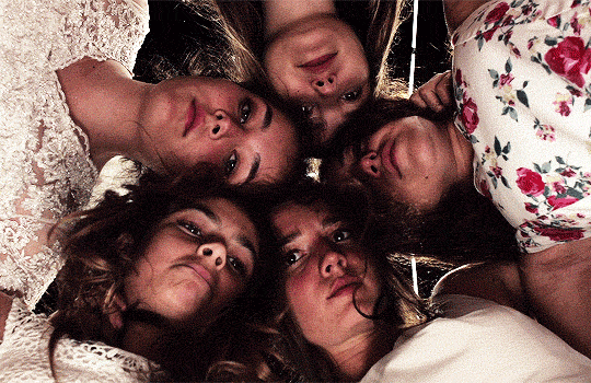 colmanolivia:Beautiful European Films: Mustang (2015) dir.  Deniz Gamze Ergüven  “Everything changed in the blink of an eye. Now it was our turn to wear shapeless, shit-coloured dresses. The house became a wife factory that we never came out of.”—