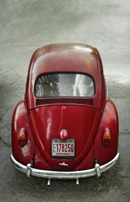 Classic vw beetle beach