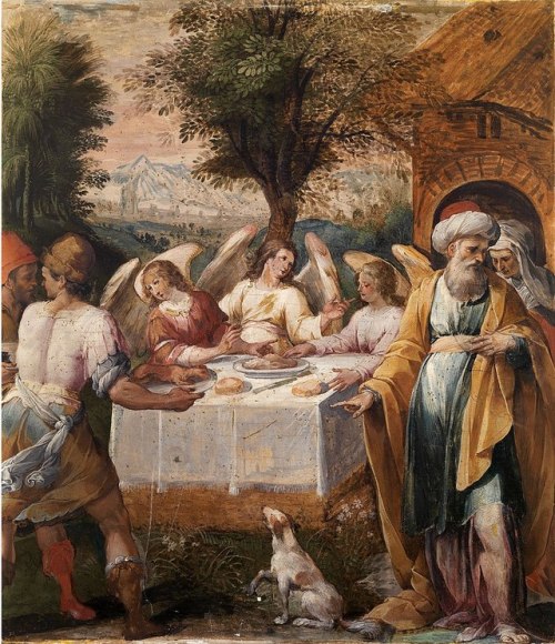 Abraham and the Three Angels, Avanzino Nucci (1552-1629)