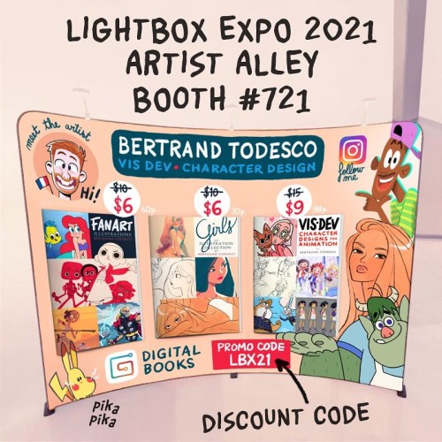 #lightboxexpo is live! My booth is #721 in the artist alley. The tickets start at 2$ and you can dis