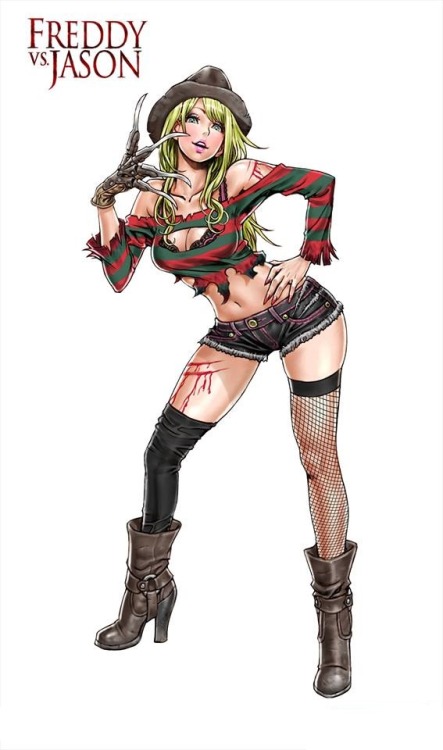 valrose-zoe:  Horror Bishoujo Jason Vorhees  Bishoujo Freddy Krueger Characters from Marvel, DC, and famous horror movies have become bishojo! From Japan’s world of bishojo comes superheroines and serial killer figures that are hugely popular amongst