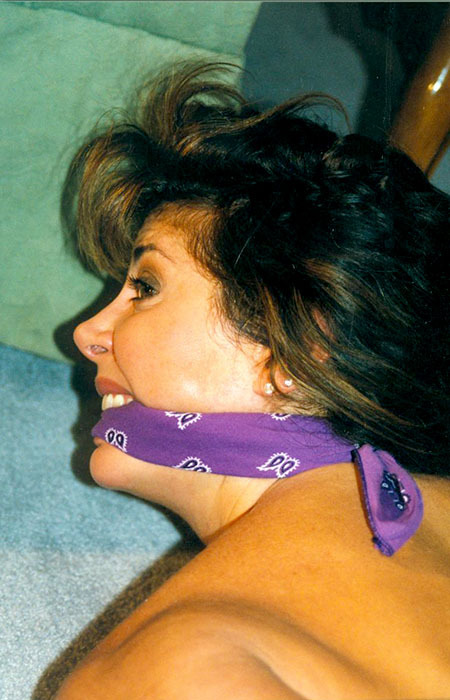 Porn photo graybandanna:  Three bandanna gagged captives