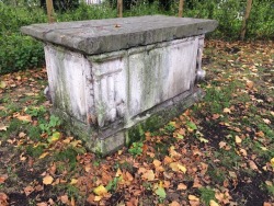 sightofthetombs:Chest tomb in St Andrew’s gardens, Grays Inn Rd  London