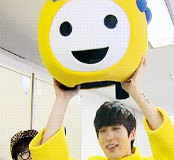 ttaek-deactivated20131121:  Jaehyo dancing in a teletubbie outfit. 