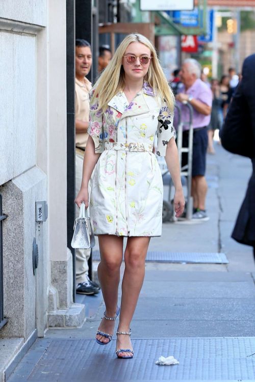 Dakota Fanning leaving her apartment in New York City on September 7th 2016