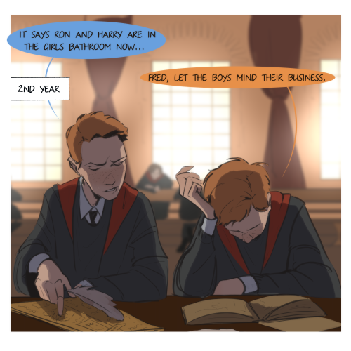 evyrob: Fixing plot holes again. If you’ve been wondering why Weasley twins “haven’t noticed” Peter 