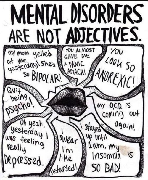 This is something that needs to be shared. Mental disorders are serious. They aren’t something to jo