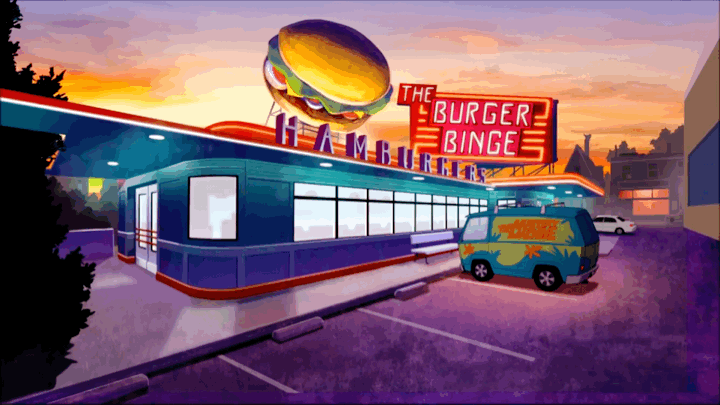 cheevesdinkley:         scooby-doo! wrestlemania mystery + the burger binge (gif