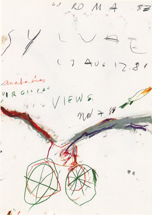 XXX paintedout:  Cy Twombly photo