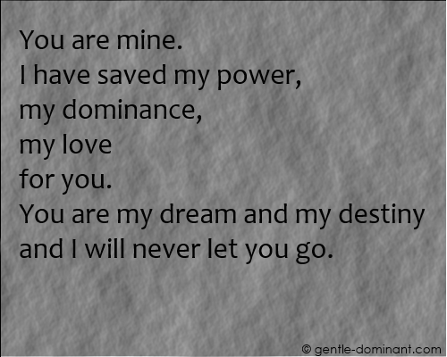 mastersgreedyslut:  iamadominant:  &ldquo; Cuz I’m never, ever letting you