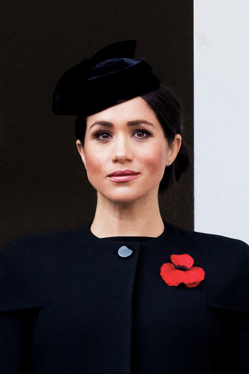 hrh-theduchessofsussex:The Duchess of Sussex attends the Remembrance Sunday ceremony at the Cenotaph