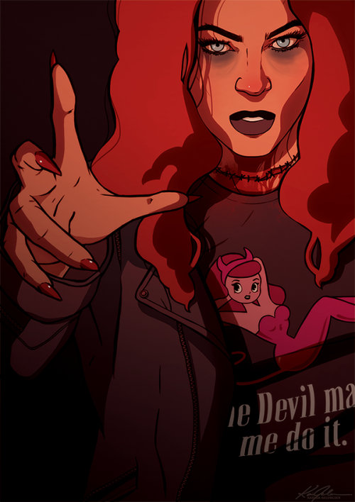 Here’s the Abaddon piece that I did for the @supernaturalartbook!! So happy to finally be