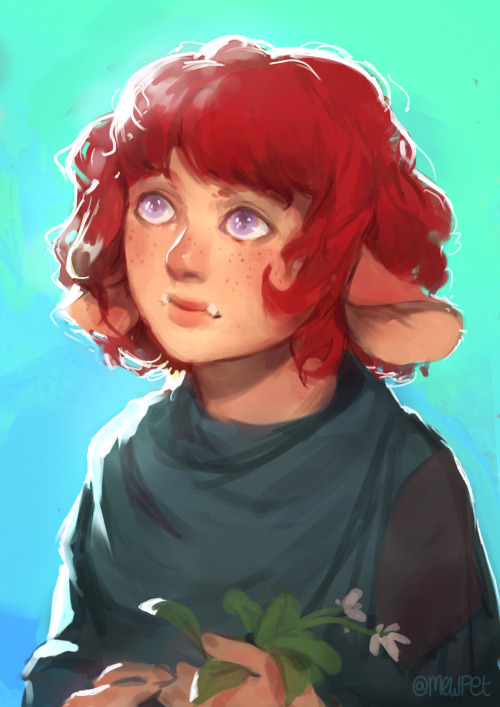 Quick painting of a young Míya :3