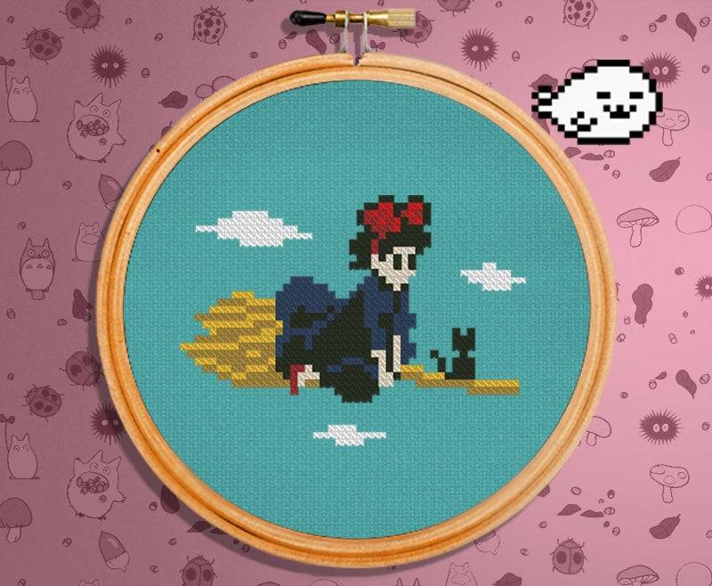 Kiki Delivery Service Cross Stitch 