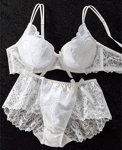 Virgin white panty and bra