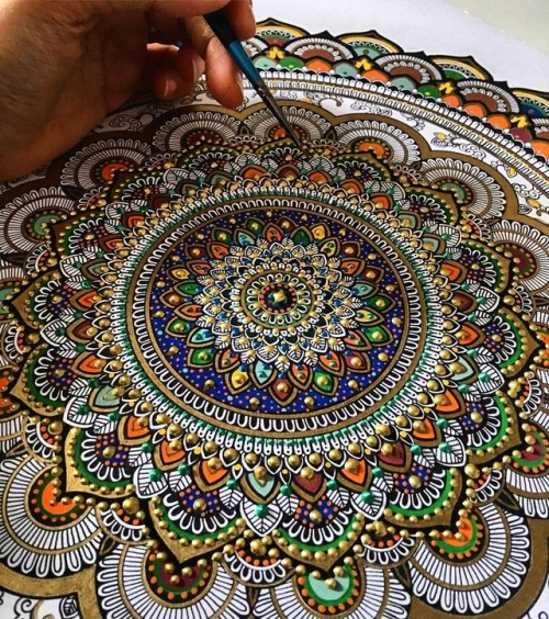 thedesigndome:New Ornate Mandala Designs by Asmahan A. Mosleh UK based artist Asmahan A. Mosleh’s 