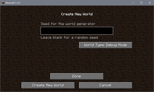 Minecraft Debug World Minecraft Debug World