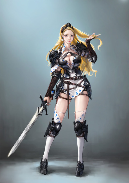 Lady Knight  WOOJU KO www.artstation.com/artwork/ybJdkQ