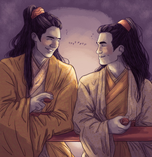 ✧･ﾟ: *✧･ﾟ:*  happy birthday Jin Zixuan and Jin Guangyao! *:･ﾟ✧*:･ﾟ✧in my Good Universe AU they wind 