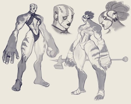derekhetrickart: been messing around with a big goliath lady