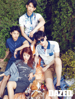parkhyeongseop: Park Hyeongseop, Byeon Wooseok, Kim Kibum &amp; Honghyo for Carte Blanche | Dazed Korea - May 2015  