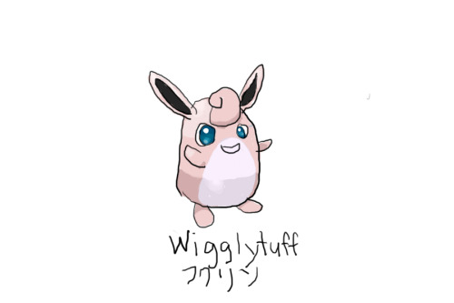 Drew Pokemon With My Left Hand, Wigglytuff