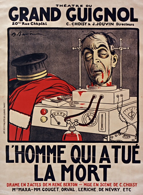 jareckiworld:Adrien Barrère - Theatre du Grand Guignol de Paris  (affiches, 1920s)