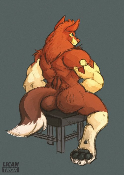 Porn photo thebigspanishlycan:WereButt. A quickie for