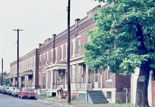 Row Housing, German Village, Columbus, Ohio, 1969.