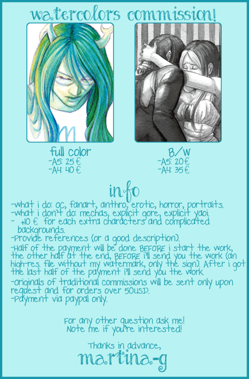 mana-sputachu:mana-sputachu:Commission info post! Since i’ve finally opened again all kind of co