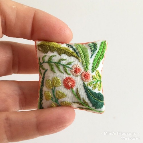 Miniature Embroidered Pillows
