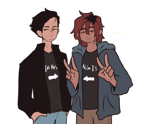 bennettflynt:modern au Rooted aka gay peoplecringe teen twins addition 