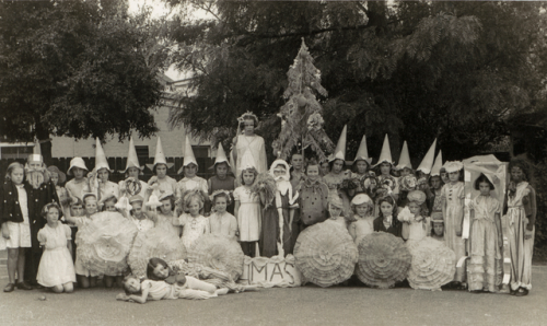 The cast of the Adamstown Public School Christmas Play. Adamstown, New South Wales, Australia. Decem