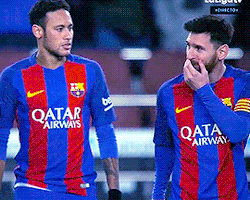 captainmessi:  get you someone who looks at you the way neymar looks at messi
