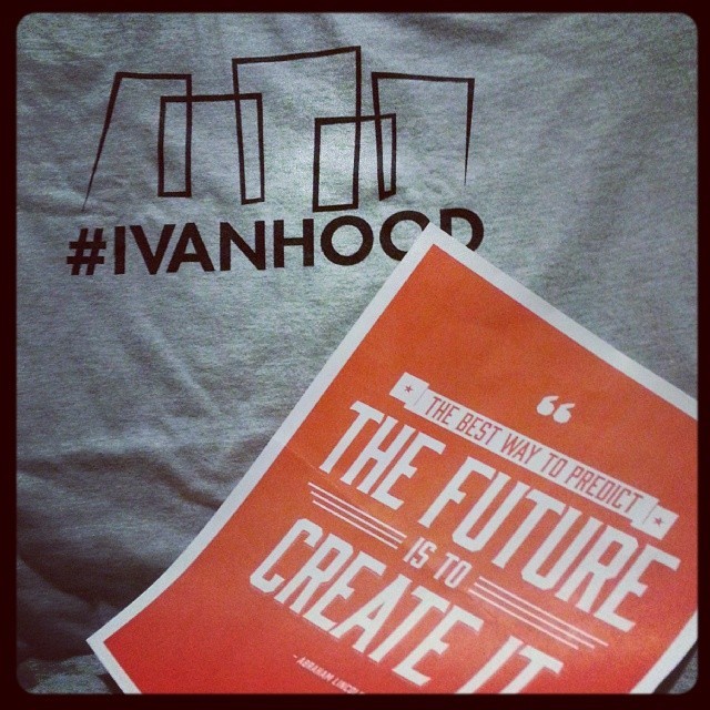 My #ivanhood tee is in! Love the Abe Lincoln quote they included in the package.