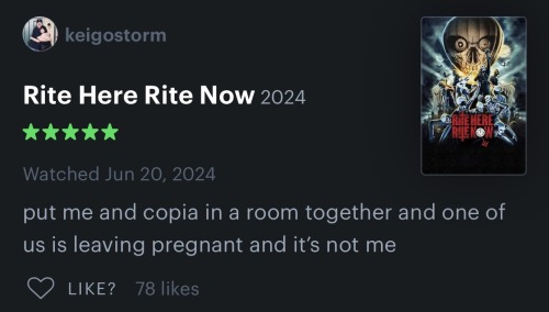 A Few Of My Fave Letterboxd Reviews Of Rite Here Rite Now Part 1