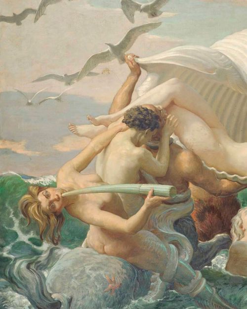 laclygrantham:John Bulloch Souter(British, 1890–1972) The birth of Venus, oil on canvas