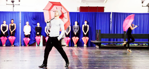 [BTS] Derek rehearsing for the New York Spring Spectacular